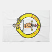 Kirkpatrick & kilpatrick Clan Badge Theedoek (Horizontaal)