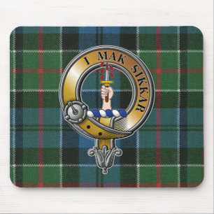 Kirkpatrick Tartan & Badge Muismat