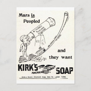 Kirk's Soap Campy Ad over MARS Briefkaart