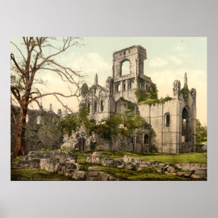 Kirkstall Abbey, Leeds, Yorkshire, Engeland Poster