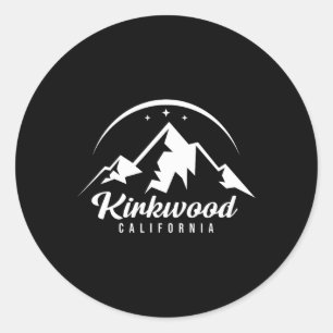 Kirkwood California Skigebied Snowboarden Ronde Sticker