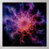 Kirlian Emberflow: Elektrische nevelvorm Poster (Voorkant)