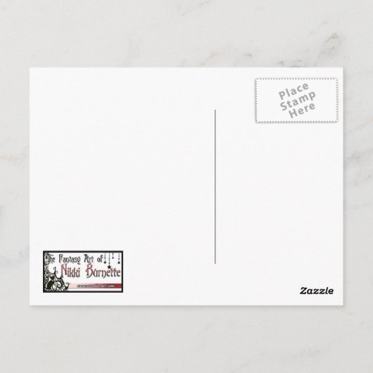 Kirra - Carte postale Sorcière, Chat et Chouette (Dos)