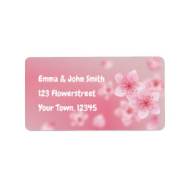 Kirschblüten - rosa | romantischer  etiket