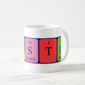 Kirstin nom de table périodique mug (Devant droit)