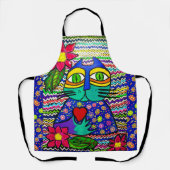 Kisa the Cat Apron Schort (Voorkant)