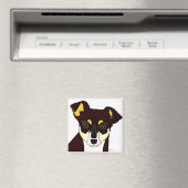 Kisha Chihuahua Magnet - Blanc (In Situ (Lave-vaisselle))