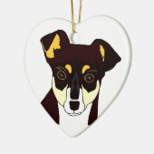 Kisha Chihuahua Ornament White (Links)