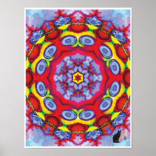 Kismet Kinetic Collage Kaleidoscoop Poster