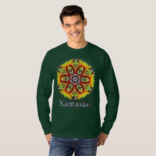 Kismet Namaste Kaleidoscope T-Shirt (Devant entier)