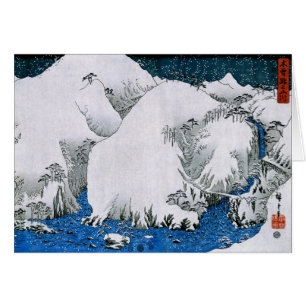Kiso Road Snowstorm Hiroshige Art japonais