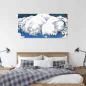 Kiso Road Snowstorm Hiroshige Canvas Afdruk (Insitu (Slaapkamer))