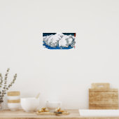Kiso Road Snowstorm Hiroshige Poster (Keuken)