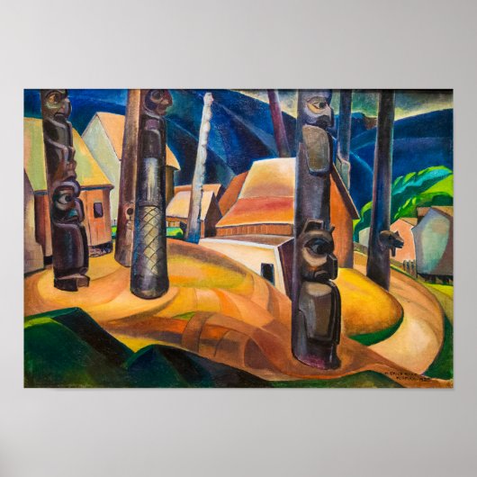Kispiax Village | Emily Carr | Poster (Voorkant)