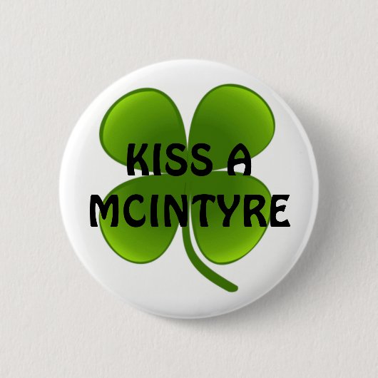 KISS A MCINTYRE RONDE BUTTON 5,7 CM (Voorkant)