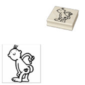 Kiss Butt Rubberstempel (Gestempeld)