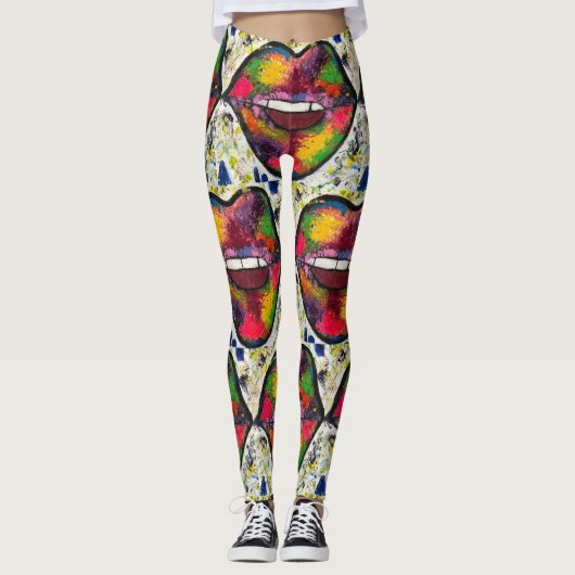 Kiss Capri Leggings (Voorkant)