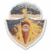 KIss Cut Hungry Hollow Brewing Sticker  (Devant)