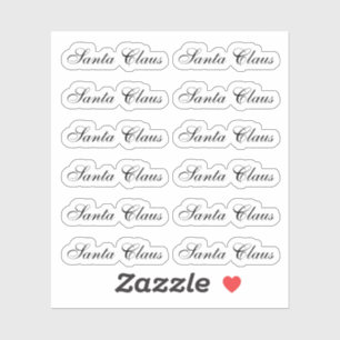 Kiss-Cut Santa Claus Signature Vivace Sticker