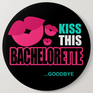 Kiss Deze Bachelorette Goodbye Pin Ronde Button 6,0 Cm