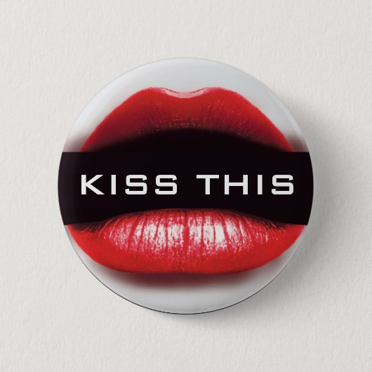 Kiss Deze badge Ronde Button 5,7 Cm (Voorkant)