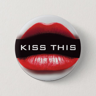 Kiss Deze badge Ronde Button 5,7 Cm