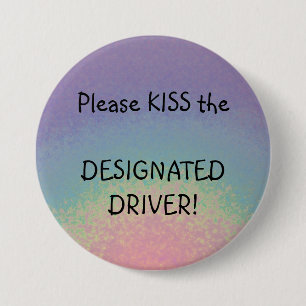KISS - een Aangewezen knoop van de Bestuurder - Ge Ronde Button 7,6 Cm
