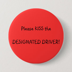 KISS - een Aangewezen knoop van de Bestuurder Ronde Button 7,6 Cm