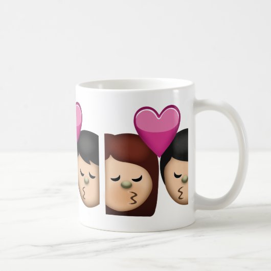 Kiss Emoji Koffiemok (Rechts)