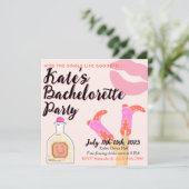 Kiss Goodbye Bachelorette Invitation (Debout devant)