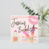 Kiss Goodbye Bachelorette Invitation (Debout devant)