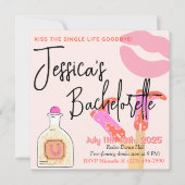 Kiss Goodbye Bachelorette Invitation (Devant)