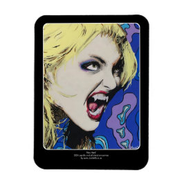 Kiss Hard schilderij op een Magneet