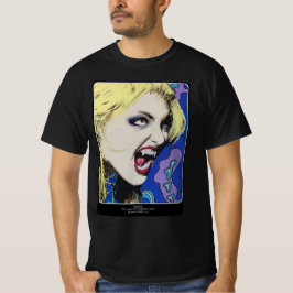 Kiss Hard schilderij op een T-shirt