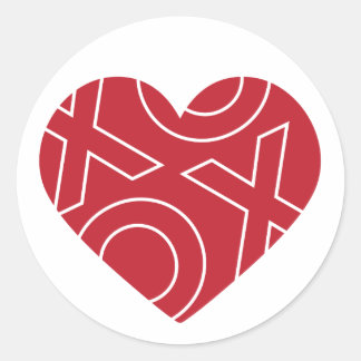 Kiss Hugs Heart Sticker