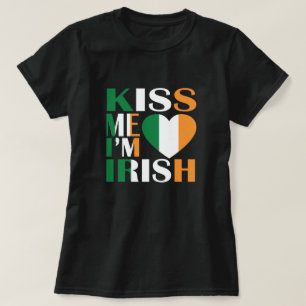 Kiss, ik ben Iresh St. Patrick Day T-shirt