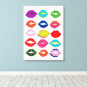 Kiss Kiss Canvas Afdruk (Insitu (Houten vloer))