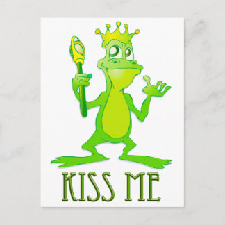 Kiss Kiss Kiss, kikker Briefkaart