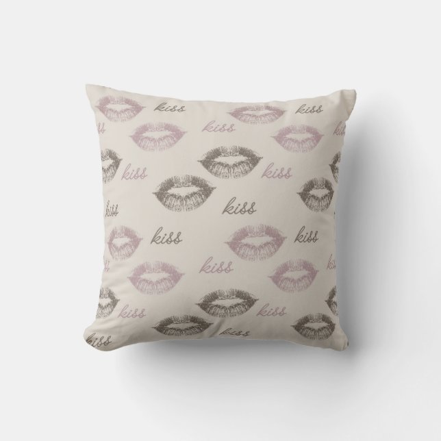 Kiss Lips Kussen (Voorkant)