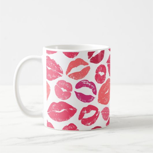 Kiss Lips Love Mug (Gauche)