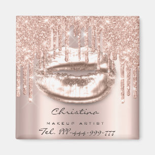 Kiss Lips Makeup Artiest Glitter Drift Sparkly Tel Magneet