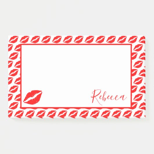 Kiss Lips Post-it® Notes (Voorkant)