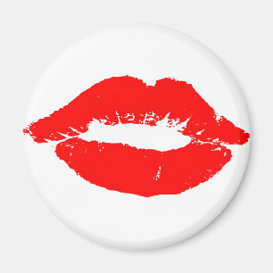 Kiss Lips Red Lipstick Love Passion Valentijn Magneet