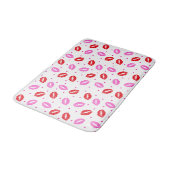 Kiss Lips Roze Rood en Harten Bath Mat (Gekanteld)