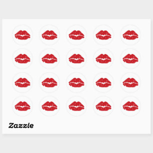 Kiss Love Kisses Small Ronde Sticker