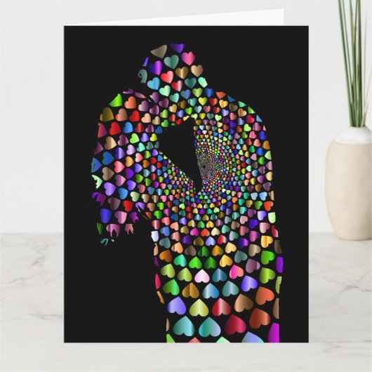 KISS MARIAGE ANNIVERSAIRE CARTES DE SALUT (Devant)