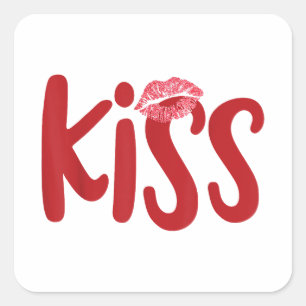 Kiss Marry Kill Meisjes Groep Trio KISS Kostuum Ro Vierkante Sticker