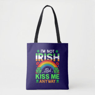 Kiss Me Anyway Irish humor Design-63942 Draagtas