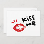 KISS ME BRIEFKAART (Voorkant / Achterkant)