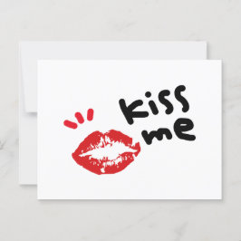 KISS ME BRIEFKAART
